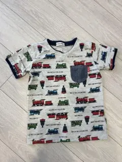 列車柄 Tシャツ サイズ120 シミあり