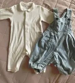 【70サイズ】春夏ロンパース2点まとめ売り