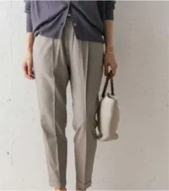 アーバンリサーチドアーズ　テンセルリネン混テーパードイージーパンツ