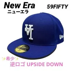 【大人気モデル】NewEra 59FIFTY ドジャース逆ロゴ　つば裏ブラック