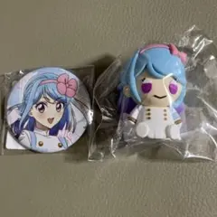 アイカツ DMMスクラッチ 缶バッジ ミニフィギュア 湊みお セット