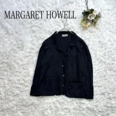 MARGARET HOWELL カーディガン　リネンコットン ブラック　２のサムネイル