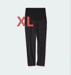 【美品】UNIQLO スマートアンクルマタニティパンツ XL ブラック
