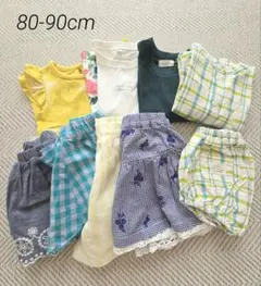 ベビー まとめ売り 半袖 夏 女の子 80-90cm Tシャツ スカート 他