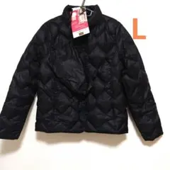 新品　しまむら　クロッシー　ダウンジャケット 　L　ブラック　黒　インナーダウン