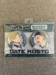 ハイキュー‼︎ 伊達工　二口堅治　茂庭要　缶バッジ