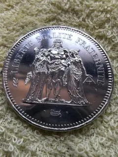 フランス銀貨　50フラン　超美品　銀0.900 30g 2026年最新】50フラン 銀貨の人気アイテム - メルカリ