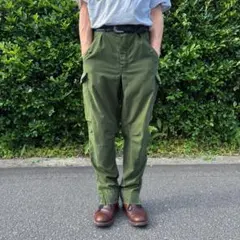 60s スウェーデン軍 M59 ミリタリー カーゴパンツ C50 W34 ユーロ
