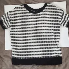 nano・universeストライプニットTシャツ the 1st. floor