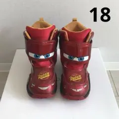 ブーツ　18 カーズ　マックィーン　ムーンスター　赤