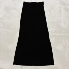 y122318 NOBLE ロングスカート　ブラック　タイト　無地