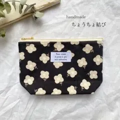 ハンドメイド ファスナーポーチ 小物入れ 北欧柄
