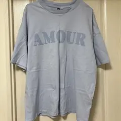 H&M エイチアンドエム　半袖　水色　オーバーサイズTシャツ　Tシャツ　Lサイズ