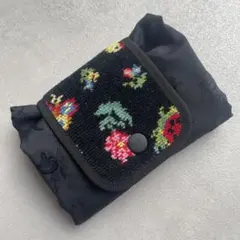 FEILER ハイジ ジャガード織り携帯バッグ ブラック エコバッグ