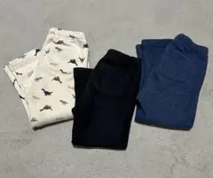 UNIQLO フリースレギンス10分丈　90cm 3点セット