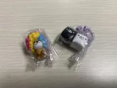 サンエックスユニバースチャーム　アフロ犬、モロクロブー