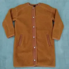 アディダス レディース ロングコート フリースコート オレンジ M 美品