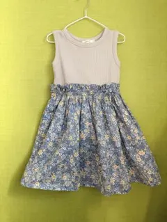 BEAMS mini ◆ノースリーブ花柄ワンピース　110