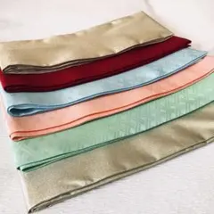 【和装小物】重ね衿 6本セット まとめ売り　訪問着　成人式　振袖　卒業　⑤