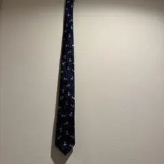 ミッキーマウス柄 ネイビー ネクタイ