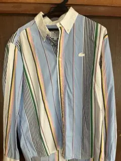 LACOSTE L!VE ストライプポロシャツ 40