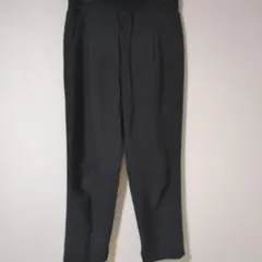 HELIOPOLE【36】スラックス　長ズボン　ウエストゴム　日本製　ブラック