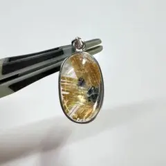 太陽放射ルチル　ネックレス　ペンダント　放射　　ルチルクォーツ　　52