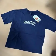TOM AND JERRY Tシャツ ネイビー 130cmのサムネイル