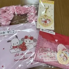 サンリオ　mikko くじ　ステッカー　チャーム　ミニトート　ポチャッコ