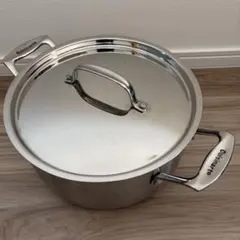 クイジナート（Cuisinart）米国ブランドパスタ鍋　直径29㎝　10L　美品 クイジナート（Cuisinart）米国ブランドパスタ鍋 直径29㎝ 10L 美品