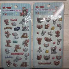 ぷくぷくシール 2シートセット トムとジェリー①