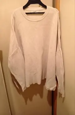 SLOBE IENA アイボリー 長袖ニット　ゆるニット　ビッグシルエット