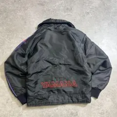 う*ー様 80s YAMAHA バイクジャケット カナダ製 ブラック　短丈