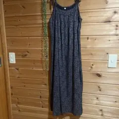 ❤️美品❤️黒小花柄ロングワンピース ❤️