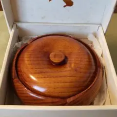 最終再値下げ新品未使用欅漆塗り菓子器♡ 欅ねじり梅 ♡天然木