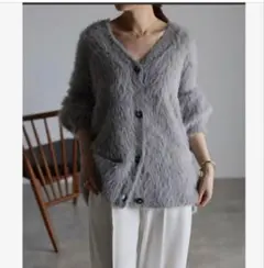 Bonjour Sagan シャギーニットカーディガン