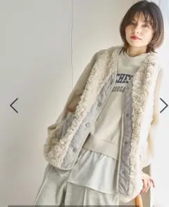 【新品未使用　タグ付き】 アソート ファー ベスト　nikoand …