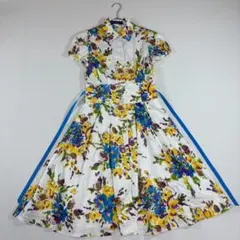 23SS✨️未使用に近い美品✨️エムズグレイシー 花瓶柄プリントワンピース 38 23SS✨️未使用に近い美品✨️エムズグレイシー 花瓶柄プリント