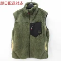 【美品】チャムス CHUMS ボンディング フリースベスト グリーン L