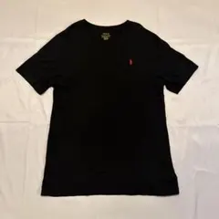 【美品】ラルフローレン Vネック Tシャツ 黒 ボーイズXL