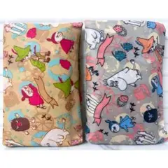 ムーミン MOOMIN エコバッグ ２種セット お洒落なデザイン ☆★