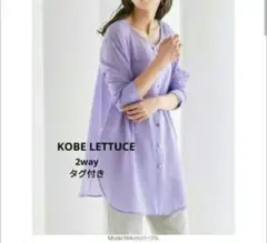 ブラウス トップス チュニック シアー 羽織り 長袖 春 夏 パープル