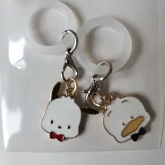サンリオキャラクターズ　ポチャッコ&ペックル　めじるしアクセサリーチャーム