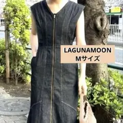 【美品】LAGUNAMOON フレアスリーブデニムワンピース
