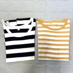 無印良品　ボーダー 半袖　タンクトップ 2枚セット 130cmのサムネイル