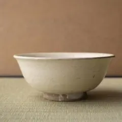 安南　白釉茶碗　時代　陶器　抹茶碗　茶道具のサムネイル