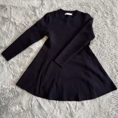 ZARA 長袖ニットワンピース