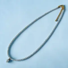 小粒淡水パール 淡水本真珠 クラシカルネックレス　淡水パール　上品　シンプル