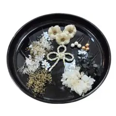 髪飾り あじさい かすみ 花結び組紐 小花 パール 16本 hset18ｗ