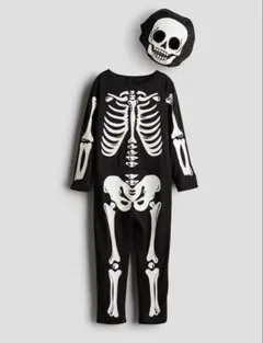 Ｈ&M ハロウィン スケルトンコスチューム　140 ガイコツ 仮装